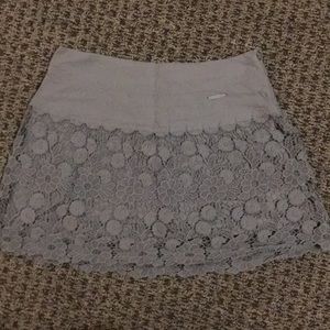 Lace mini skirt